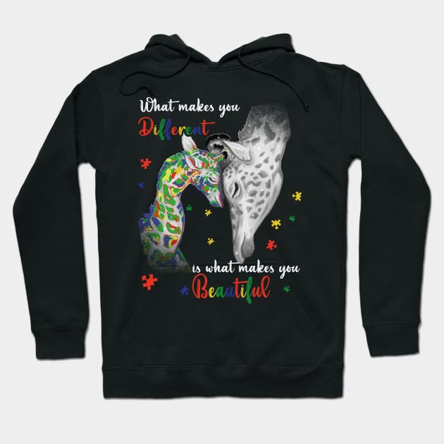 What Makes You Different autism awareness Hoodie by  Funny .designs123